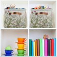 thumbnail image 7 of Coolnut Vintage Colorful Wild Flowers Rectangular Storage Bin Canvas Square Storage Basket with Handles for Home, Office, Books, Nursery, Kid's Toys, Closet & Laundry Decor Gifts, 7 of 7