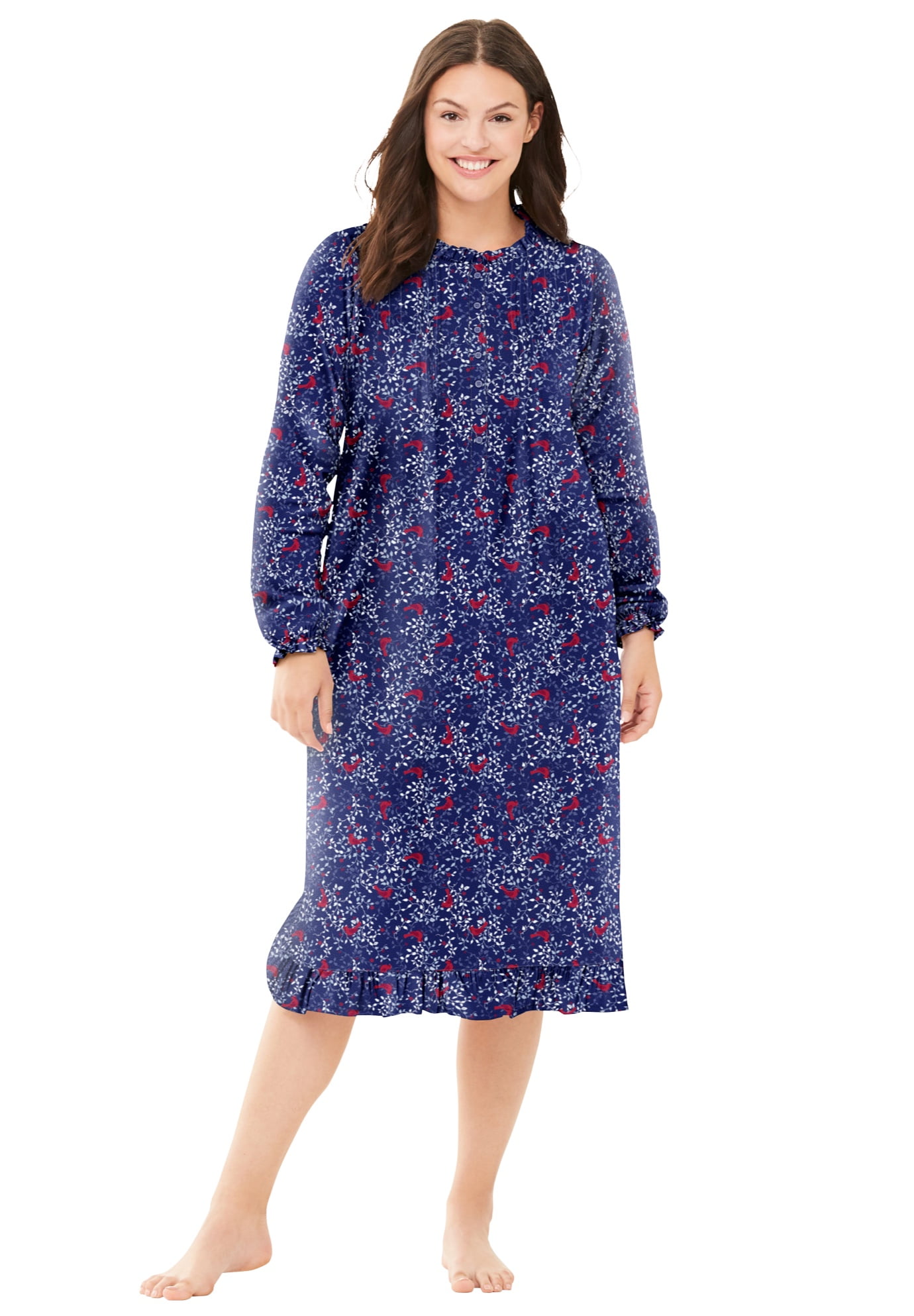 flannel gowns plus size