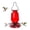 Red, variant on Jiesxyii 16 fl oz Red Glass Hummingbird Feeder, Leakproof with Pre-Assembled Metal Hanging Hook, 5-Port Outdoor Bird Feeder