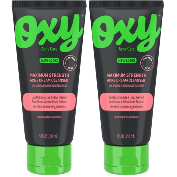 Gel Limpiador Antiacné Oxy Máxima Fuerza Tubo de 150 mL (Paquete de 2)