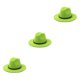 thumbnail image 3 of Sonducket Sombrero con hebilla de cinturón Otoño Color sólido Gorras Cálido Lana Vaquero Niños Boda Iglesia Fiesta Fruta Verde 58cm Type1 NO1, 3 of 6
