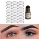 thumbnail image 2 of Kit de modelado de cejas con sellos, maquillaje de cejas rápido en un solo paso, resistente al agua, juego de polvos para cejas duraderos con plantillas reutilizables para cejas | 6413818415982, neg, 2 of 5