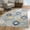 Blue, variant on 5 x 8 ft. Rust Distressed Floral Area Rug
