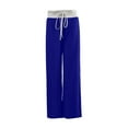 thumbnail image 2 of Womens Casual Wide Leg Sweatpants Drawstring High Waist Loose Yoga joggers Pants, 2 of 7