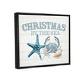 thumbnail image 3 of Stupell Industries Christmas By The Sea Nautical Graphic Art Jet Black Floating Framed Canvas Print Wall Art, Design by Kim Allen, 3 of 8