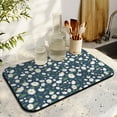 thumbnail image 3 of Washable Rubber Daisy Cute Floral Dish Drying Mats for Kitchen Counter Home Large Coffee Bar Pad Accessories and Decor for Utensils Stemware 19.5''x12'', 3 of 7
