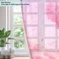 thumbnail image 3 of 2 Panels Set Blackout Curtains Thermal Insulated Sun Protection Room Darkening Drapes for Bedroom Pink Heart-shaped Tree, 3 of 6