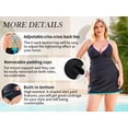 thumbnail image 4 of RELLECIGA Women's V Neck Ruched Tankini Swimsuit With Skirt Two Piece Bathing Suits, 4 of 10