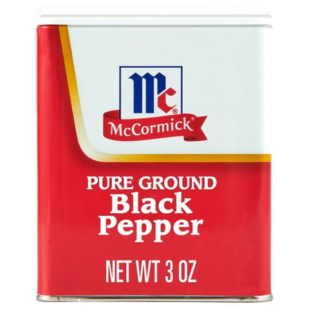 Pack Of 2 McCormick Pure Ground Black Pepper, 3 oz (Package May Vary)