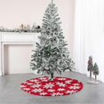 thumbnail image 4 of Falda de árbol de Navidad de 90/122 cm con estampado de copos de nieve redondos, decoración navideña para interiores, tapete para cubrir el árbol de Navidad, suministros para fiestas, 4 of 5