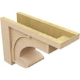 thumbnail image 5 of 9"W x 27"D x 18"H Classic Alma Rough Cedar Woodgrain TimberThane Corbel, Primed Tan, 5 of 6