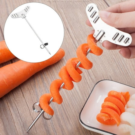 WHAMVOX 1Pack Spiralizer for Potatoes 20 x 7 x 1.5 in Silver for Home Cooks
