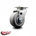 thumbnail image 2 of 4 Inch Thermoplastic Rubber Wheel Swivel Caster with Ball Bearing SCC, 2 of 2