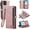 Pink, variant on Ozmatip Magnetic Leather Flip Cell Phone Case with Lanyard Strip for Apple iPhone 11, Rose Pink
