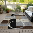 thumbnail image 6 of Addison Rugs Chantille Indoor/Outdoor Transitional Geometric Pewter Washable Rectangle Rug, 9' x 12', 6 of 6