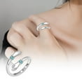 thumbnail image 3 of WIFKLSIIPG Bague Mains Diamant Amour Gravé Ouverture Réglable Bague Cadeau Réchauffant Mode Simple Polyvalent Bague Tempérament, 3 of 5