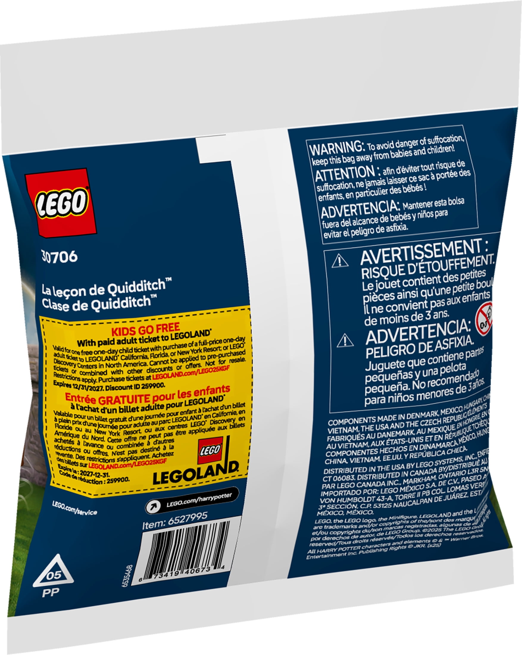 LEGO Harry Potter Quidditch Lesson - Includes Harry Potter