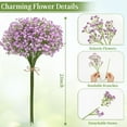 thumbnail image 4 of Babys Breath Artificial Flowers, Purple Baby Breath Flowers Artificial Bulk, Fake Babys Breath Gypsophila Real Touch Faux Babys Breath for Wedding Floral Arrangement Home Decor, 4 of 5