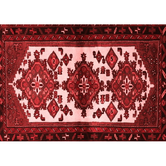 Ahgly Company Indoor Rectangle Persian Red Traditional Area Rugs, 8' x 10'