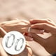 thumbnail image 3 of Anillos de pareja de luna y sol en plata esterlina, bandas de promesa ajustables para él y para ella: regalo perfecto para San Valentín Stardust Lovers, 3 of 4