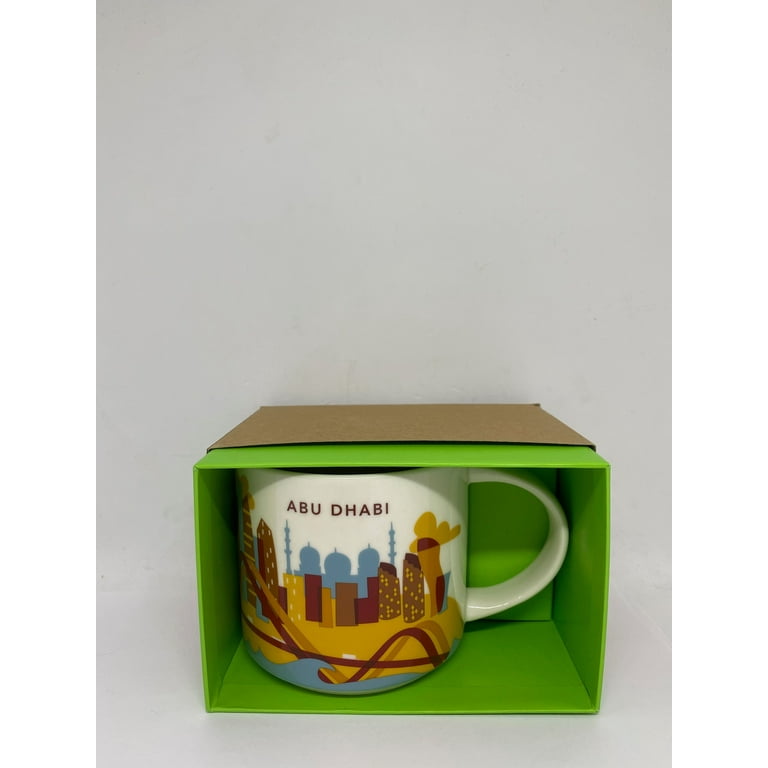 Starbucks Coffee You Are Here Abu Dhabi Ceramic Coffee Mug New with Box