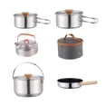 thumbnail image 4 of Camping Cookware Cooking Set Nonstick with Storage Bag Utensils Outdoor Pot with kettle, 4 of 9