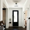 thumbnail image 5 of Modern Black Light Fixture Ceiling Mount Flush Mount Drum Ceiling Light, 5 of 7