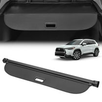WheelX Retractable Cargo Cover Compatible with Toyota Corolla Cross 2022 2023 2024 2025 - Trunk Shielding Security Shade and Privacy Screen, Carbon Fiber Patterned