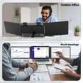 thumbnail image 4 of Triple Laptop Screen Extender,Portable Dual Monitor Second Screen Travel 14" 1080P IPS for 13-16.5" Laptops with USB-C Port,Plug and Play Attachment for Windows/Mac/Android/Switch/PS5/Xbox, 4 of 6