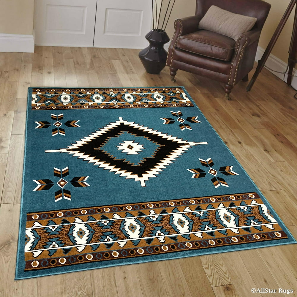 Allstar Light Blue Woven High Quality Rug. Traditional. Persian. Flower