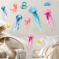 thumbnail image 3 of Under The Sea Wall Decals Ocean Room Decor, Coral Reef Seaweed Jellyfish Fish Removable Wall Stickers, Sea Life Stickers Wallpaper for Kids Baby Nursery Bedroom Playroom Bathroom Living Room, 3 of 6