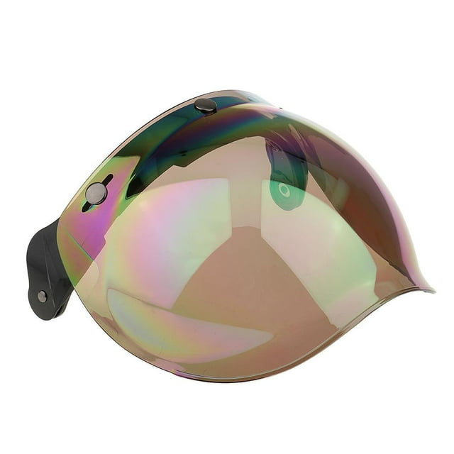 Visera del casco de motocicleta Cola 3 Snap Half Visor Up Down Lens