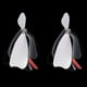 thumbnail image 2 of Accesorio de joyería de decoración de aretes de oreja de mujer con forma de pétalo de moda (negro), 2 of 3