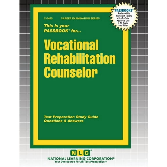 Career Examination Vocational Rehabilitation Counselor, Book 2425, (Paperback)