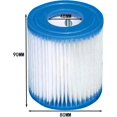thumbnail image 4 of 4 Pack Cartouche de Filtre pour Piscine Bestway, Filtre de Piscine Gonflable Réutilisable Type I, Cartouches de Filtre de Remplacement pour Nettoyage de Piscine, 4 of 5