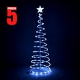 thumbnail image 2 of Yescom 5ft LED Spiral Tree Light Cool White 182 LEDs Battery Powered Indoor Outdoor Holiday Christmas Decoration Lamp 5 Packs, 2 of 10