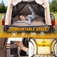 thumbnail image 4 of Inflatable Truck Bed Tent with Mattress, Waterproof PU2000mm with Electric Air Pump Pickup Truck Tent, Fits 5.5-6.7FT Full Size Short Bed, All-in-One Quick Setup Truck Tent for Camping, 4 of 9