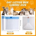 thumbnail image 3 of 60 Pack  Litter Bags Compatible with Litter Robot 3 & 4, Self Cleaning Automatic Litters Box Liners, 25.2 x 15.7 inch (10-12 Gallons), 3 of 6