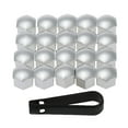 thumbnail image 3 of 20pcs Universal 17mm Wheel Nut Covers Lug Nut Caps Screw Protector , Chrome, 17mm, 3 of 8