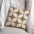 thumbnail image 3 of Creative Products Yellow and Blue Medallion 18x18 Spun Poly Pillow, 3 of 3