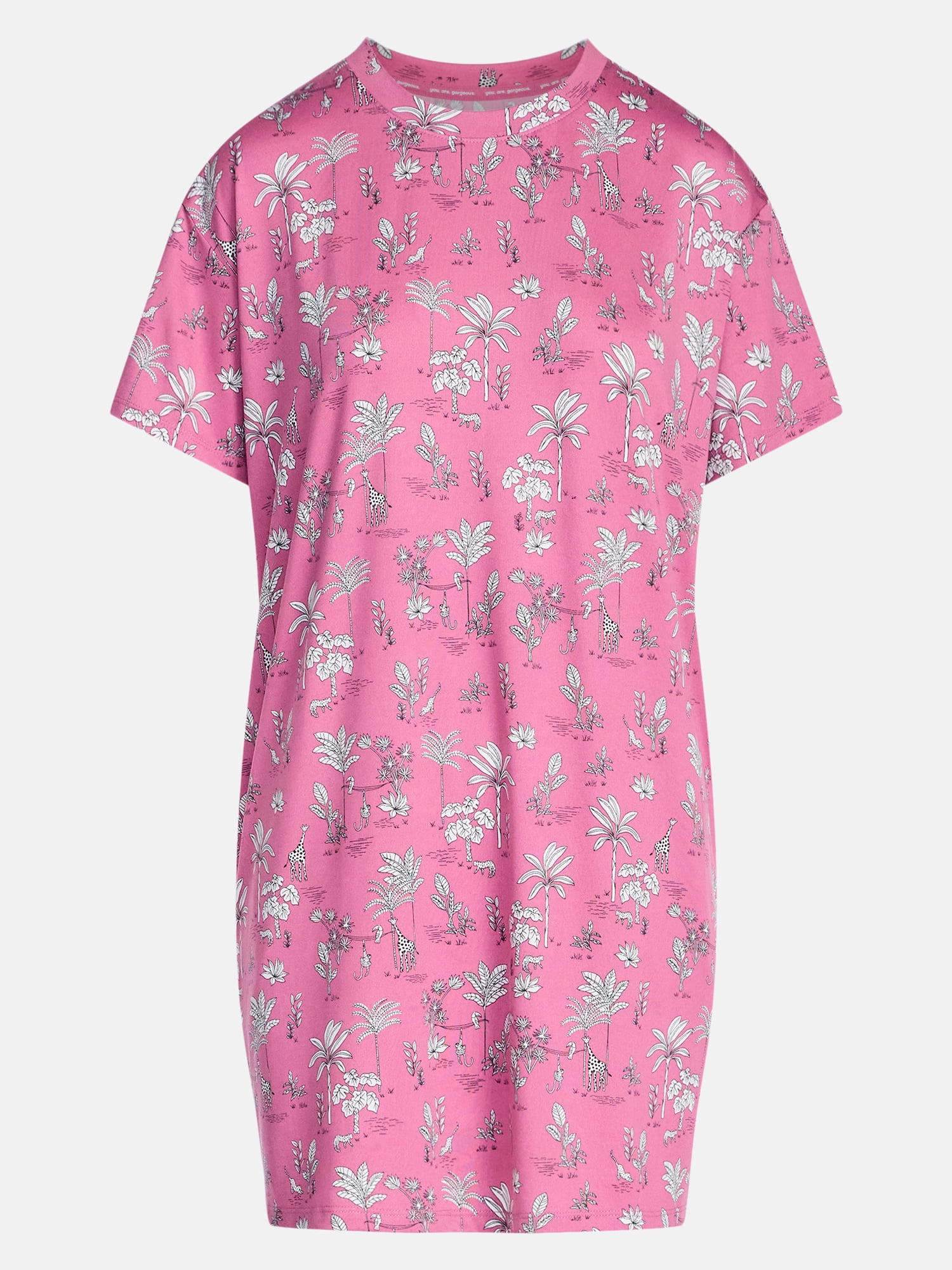 Joyspun Women's Dreamy Soft Collection Short Sleeve Sleepshirt, Sizes S/M to 2X/3X