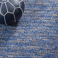 thumbnail image 6 of SAFAVIEH Natural Fiber Geordie Solid Area Rug, Blue/Natural, 6' x 6' Round, 6 of 11