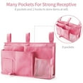 thumbnail image 6 of Bedside Storage Caddy, Bed Organizer Bed Storage Pocket Bedside Organizer Hanging Bed Storage Caddy for College Dorm Room, Hospital Bed Rails, Baby Bed, Camp, 6 of 7