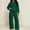 army green, variant on 2 Piece Sweat Suits Set for Women with Long Sleeve Hoodie and Sweatpant Sets for Daily Wear
