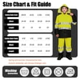 thumbnail image 5 of Men's Hi Vis Rain Jacket, Class 3 High Visibility Rain Gear for Men and Women, Waterproof Rain Suits, Internal Mesh, 5 of 7