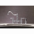 thumbnail image 2 of Kingston Brass KS3271ALBS Kitchen Faucet with Side Sprayer, Polished Chrome, 2 of 5