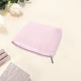thumbnail image 3 of Unique Bargains 1 Pc Seersucker Stripes Makeup Bag White Pink Polyester, 3 of 5
