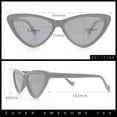 thumbnail image 3 of Womens Triangle Gothic Fashion Cat Eye Plastic Retro Sunglasses Tortoise - Brown, 3 of 8