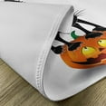 thumbnail image 5 of Ambesonne Cat Place Mats Set of 4, Cartoon Animal on Pumpkin, Standard Size, Orange Black, 5 of 6