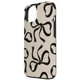 thumbnail image 2 of Funda de teléfono para iPhone 13, con bonitos lazos negros, estética coqueta, 2 of 3